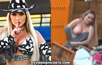 Kally Fonseca pelada pagando peitinho a fazenda 15