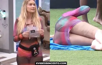 BBB Yasmin Brunet gostosa exibindo seu rabão de calcinha